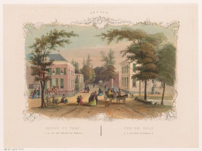 Strada a Velp vicino ad Arnhem da Hendrik Wilhelmus Last