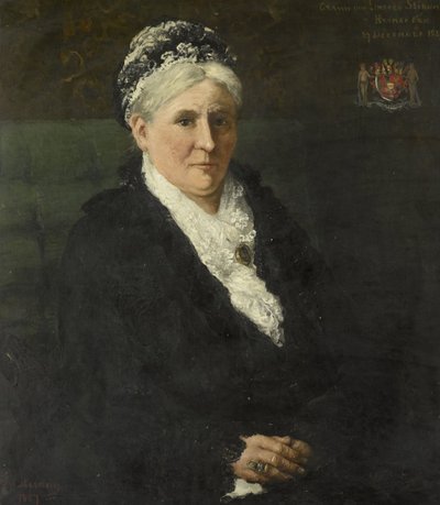 Maria Hermina Heemskerk (1827-1908). Moglie di Menno David Graaf van Limburg Stirum da Hendrik Willem Mesdag