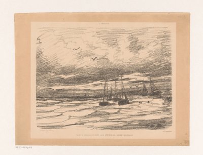 Tempo tempestoso sulla costa di Scheveningen da Hendrik Willem Mesdag