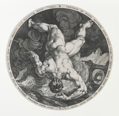 Tantalo, dai Quattro Disgraziati da Hendrik and Cornelisz. van Haarlem Cornelis Goltzius