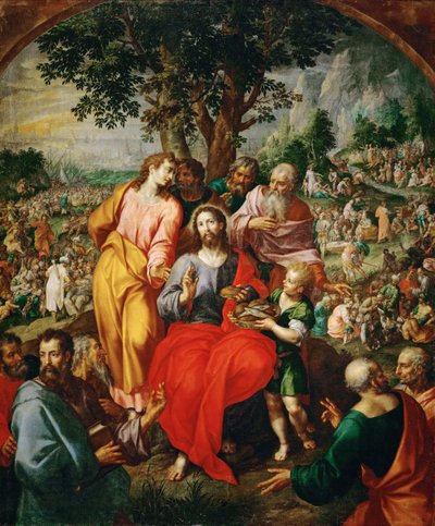 Il miracolo dei cinque pani e dei due pesci da Hendrik de Clerck