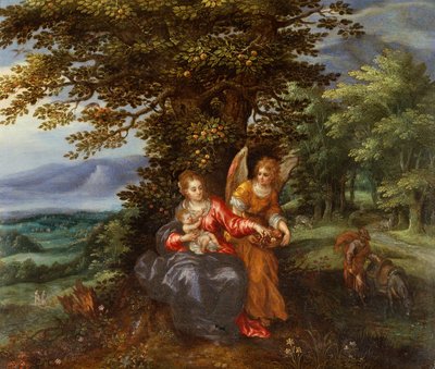 Il riposo durante la fuga in Egitto da Hendrik de Clerck
