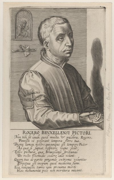 Roger van der Weyden il Giovane, c.1610 (incisione) da Hendrik the Elder Hondius