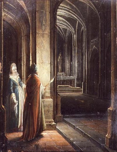 Figure in una chiesa da Hendrik the Younger Steenwyck