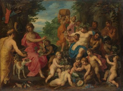 Diana offerta vino e frutta da Bacco e il suo seguito da Hendrik van Balen (I)