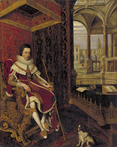 Carlo I (1600-1649) quando Principe di Galles da Hendrik van II Steenwijck
