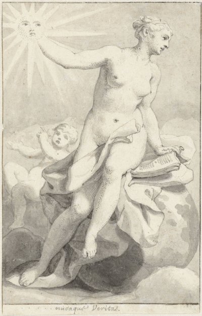 Figura allegorica femminile seduta da Hendrik van Limborch