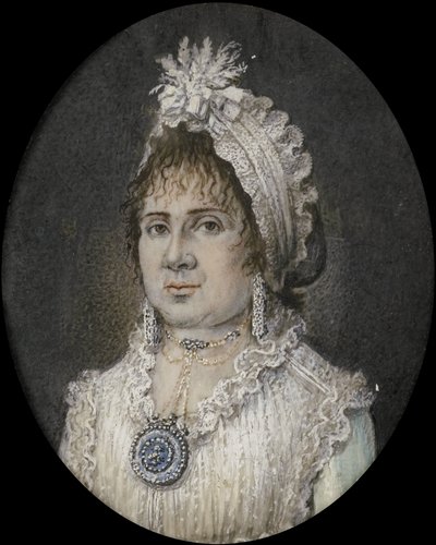 Catharina Theresia Weber (1760-1847). Moglie di Joannes Titsingh, Amsterdam da Hendrik van Overklift (possibly)