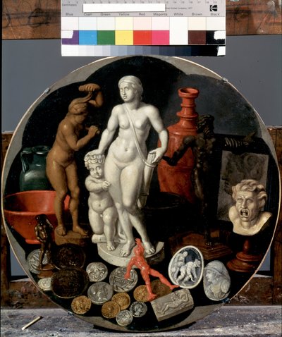 Natura morta con una collezione di curiosità da Hendrik van der the younger Borcht