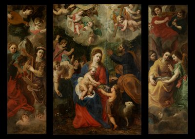 Sacra Famiglia con angeli da Hendrik van the Elder Balen