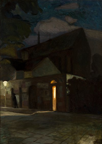 La chiesa domenicana di Cracovia di notte da Hendryk Szczyglinski