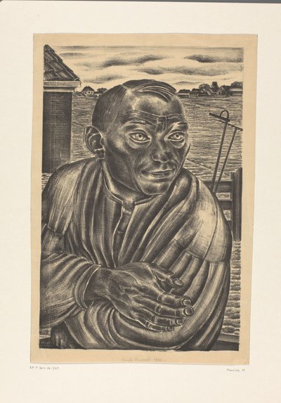 Ritratto di un contadino da Henk Henriët (signed by artist)
