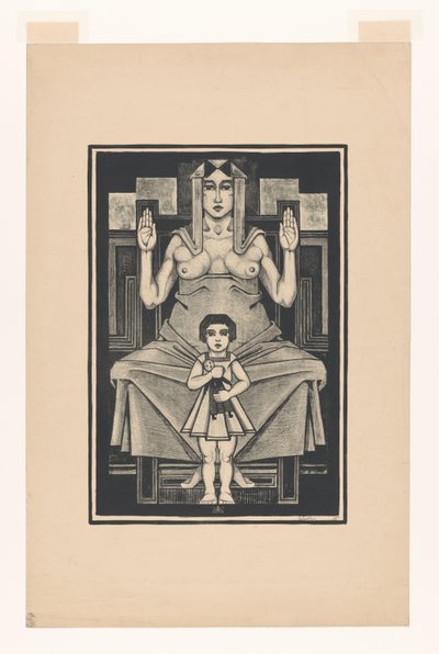 Rappresentazione simbolica: maternità da Henk Schilling (signed by artist)