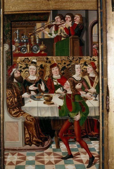 "Il banchetto di Assuero" basato su un racconto nel Libro di Ester, di un autore sconosciuto, 2022 da Henning von der Heide