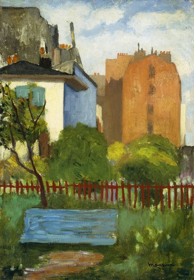 La panchina, Rue Boursault da Henri Charles Manguin