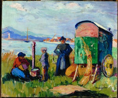 La roulotte degli zingari da Henri-Charles Manguin