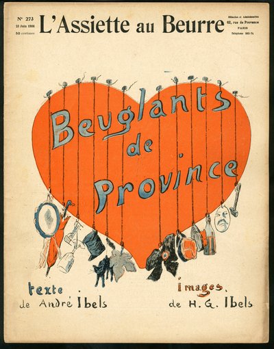 Copertina di Il Piatto di Burro, numero 273, Satirico a Colori da Henri Gabriel Ibels