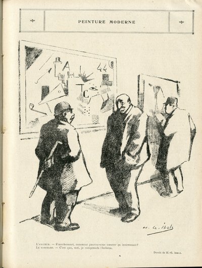 Illustrazione di H. G. Ibels in Le Rire, 04/02/22 - Pittura moderna - Arte, Antisemitismo, Avanguardia - Ebrei da Henri Gabriel Ibels