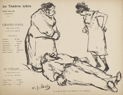 Programma per la Produzione del Théâtre Libre di Grand Papa e Si l