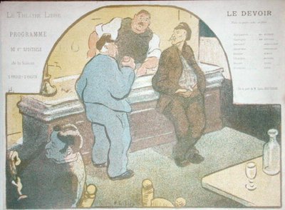 Programma per la stagione 1892-3 al Theatre Libre, Parigi per il dramma 