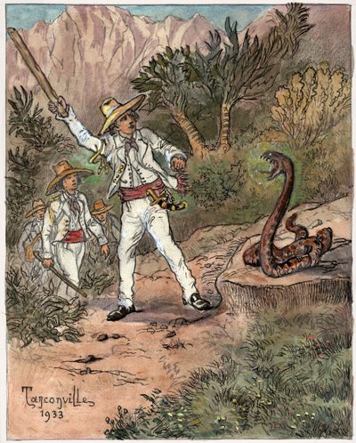 Attacco di serpente da Henri Garnier Tanconville
