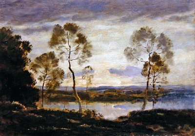 Sera sul fiume da Henri Joseph Harpignies