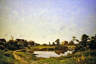 Pranzo accanto alla piscina da Henri Joseph Harpignies