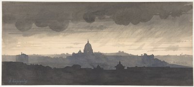 San Pietro visto dal Pincio, Roma da Henri-Joseph Harpignies