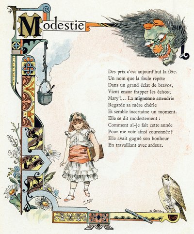 Illustrazione per "Alfabeto dei buoni esempi", c.1890 da Henri (1858 1924) Gray