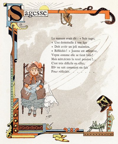 Illustrazione per "Alfabeto dei buoni esempi", c.1890 da Henri (1858 1924) Gray