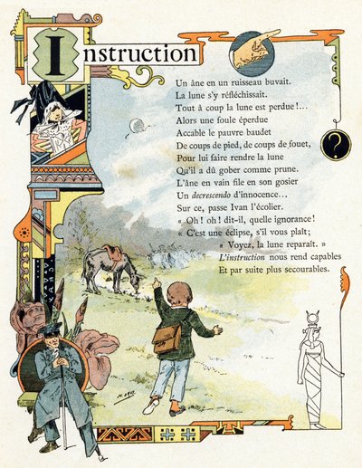 Illustrazione per "Alfabeto dei buoni esempi", c.1890 da Henri (1858 1924) Gray