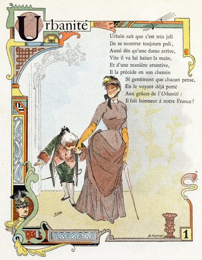 Lettera U Urbanite - Ut Uniform Urn One, c.1890 (incisione) da Henri (1858 1924) Gray