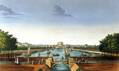 Parigi, il bacino della Villette da Henri (after) Courvoisier Voisin