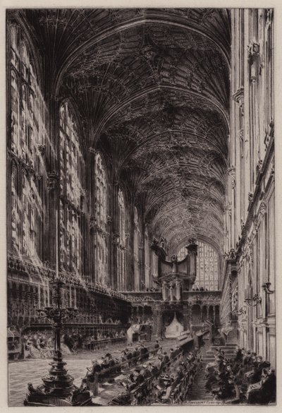 Cambridge: interno della cappella del King