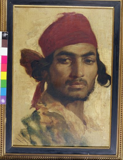 Gitano, studio della testa da Henri Alexandre Georges Regnault