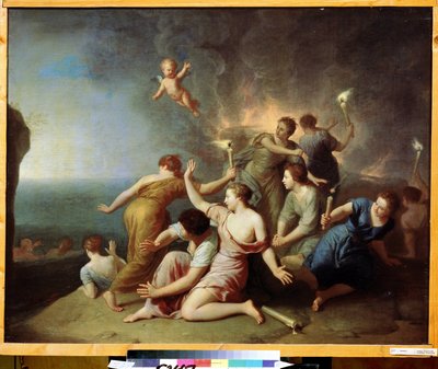 Le ninfe bruciano la nave di Telemaco da Henri Antoine de Favannes
