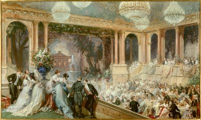 Cena alle Tuileries di Napoleone III da Henri Baron