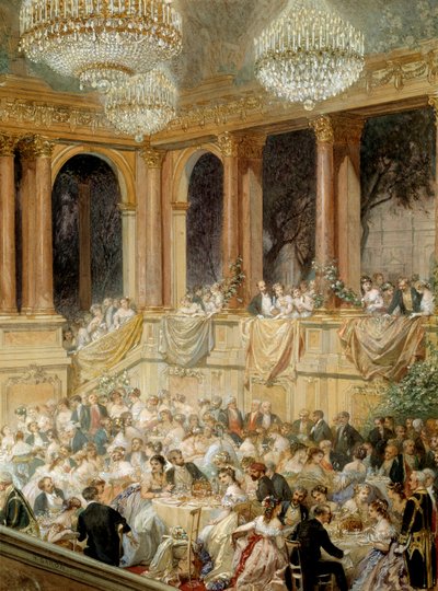 Ricevimento alle Tuileries da Napoleone III da Henri Baron