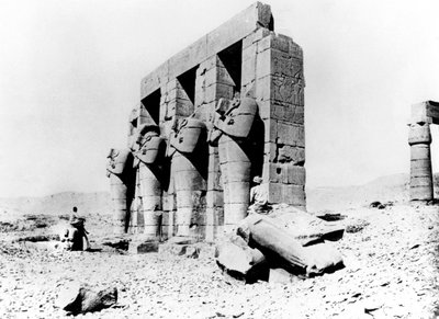 Rovine del tempio, Nubia, Egitto, 1887 da Georges Henri Bechard