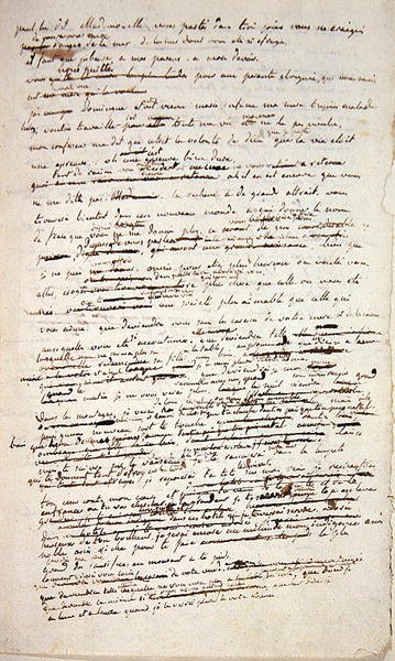 Una pagina del manoscritto originale di 