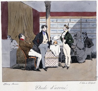 Studio di avvocato - in "Jadis et aujourd