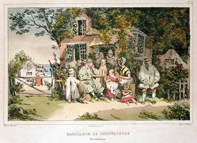 Casa dei contadini di Monnier, inizio XIX secolo da Henri Bonaventure Monnier