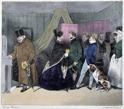 Indiscrezione - in "Esquisses parisiennes" di Henri Monnier, ed. Delpech, Parigi da Henri Bonaventure Monnier