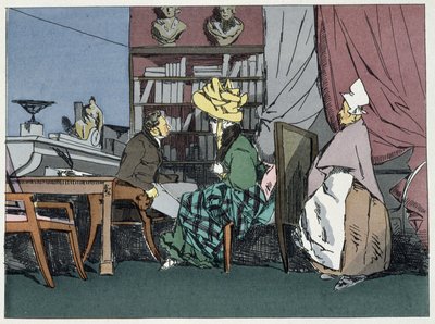 Il capo della divisione che dà udienza - in "Administrative morals" di Henri Monnier da Henri Bonaventure Monnier