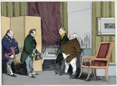 Richiesta di aumento - in "Administrative mores" di Henri Monnier da Henri Bonaventure Monnier