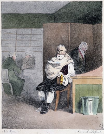 Sous chef - in "Costumi amministrativi" di Henri Monnier da Henri Bonaventure Monnier