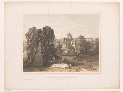 Veduta della chiesa e del castello di Laeken da Henri Borremans (attributed to)