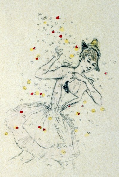 Una donna con coriandoli da Henri Boutet