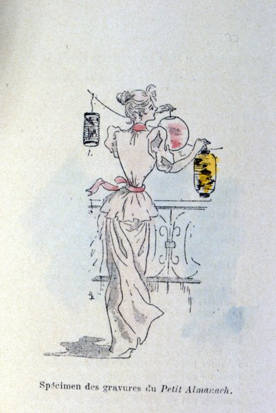Una donna con lanterne di carta da Henri Boutet