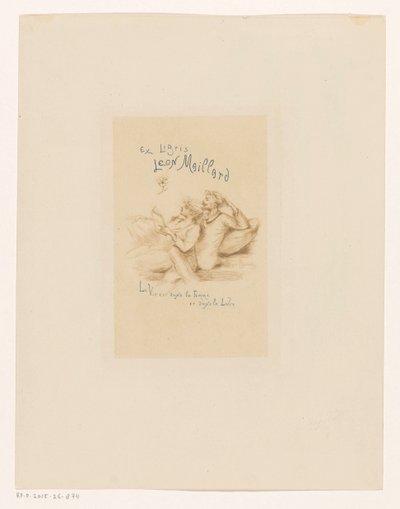 Ex libris di Leon Maillard da Henri Boutet